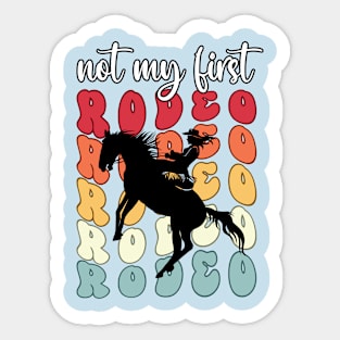 Coastal Cowgirl Not my First Rodeo Sticker